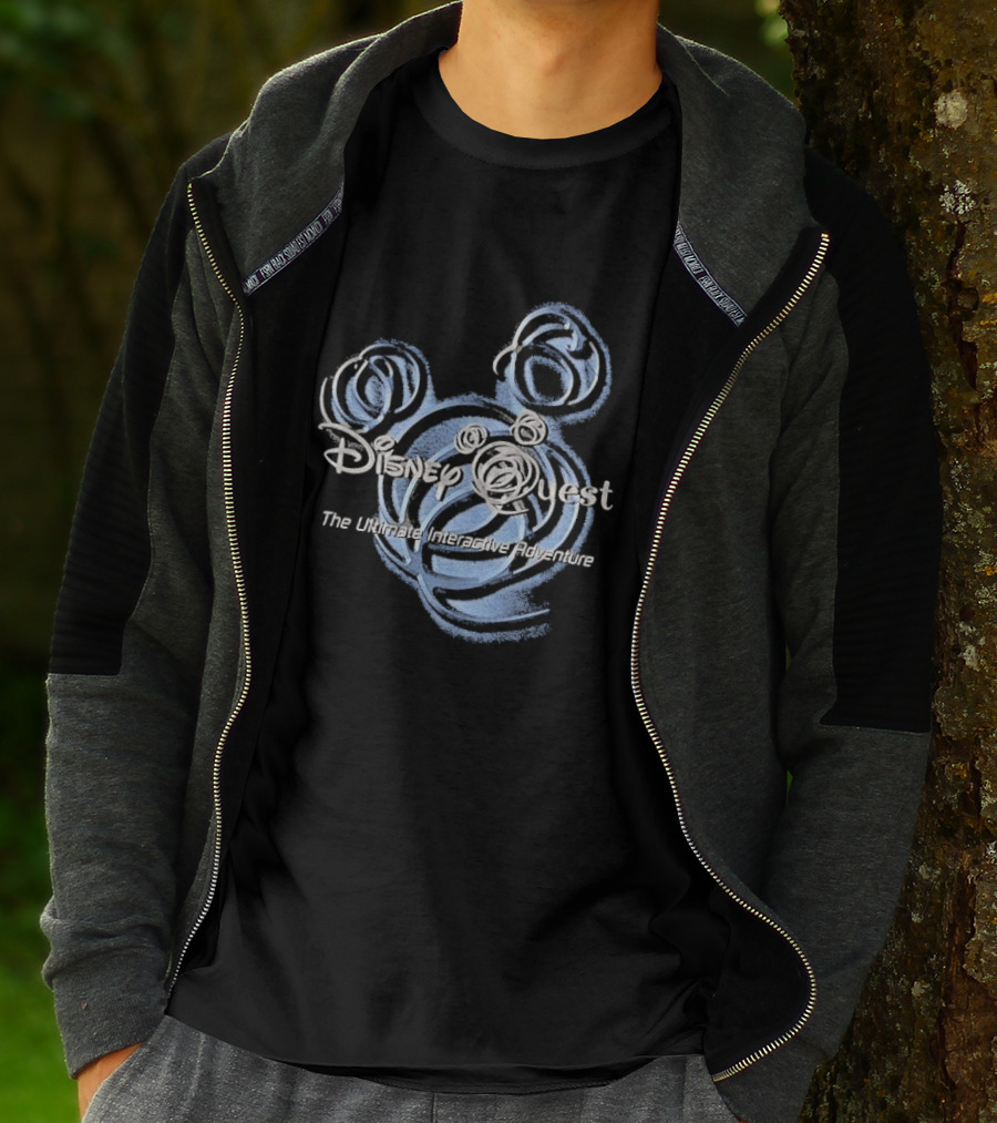 Disney Quest The Ultimate Interactive Adventure Mickey Swirl T-Shirt