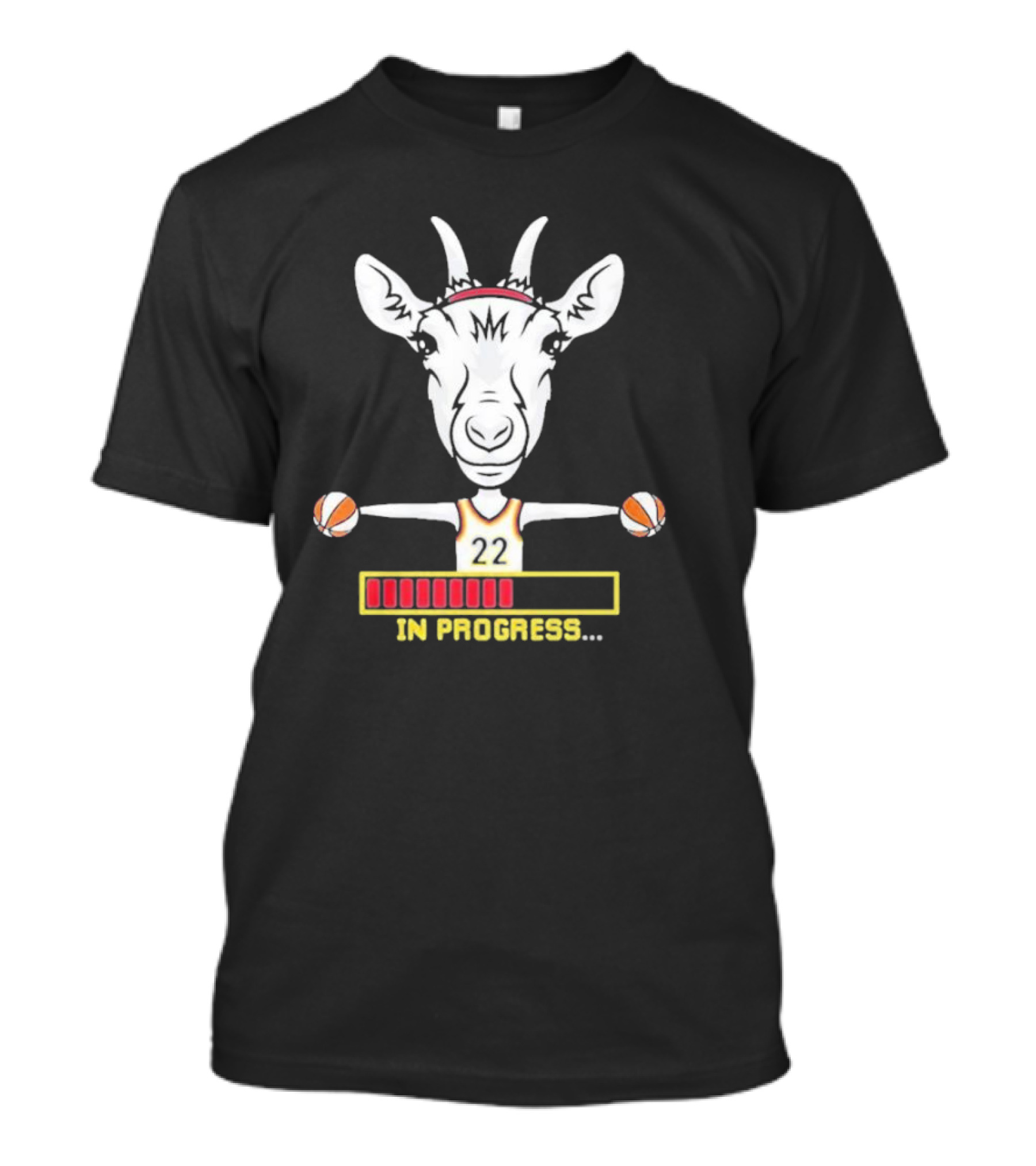 Goat In Progress 22 Basketball Fans Indiana T-Shirt