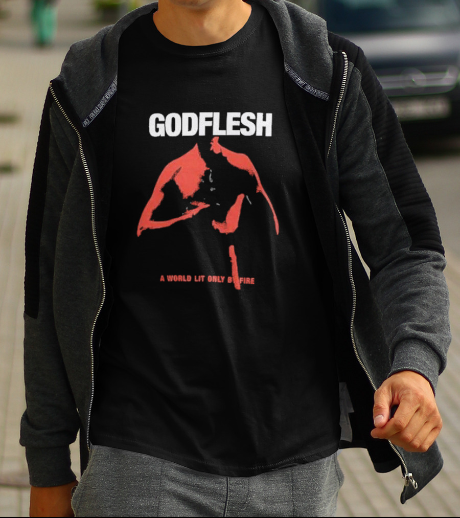 Godflesh A World Lit Only By Fire Red T-Shirt