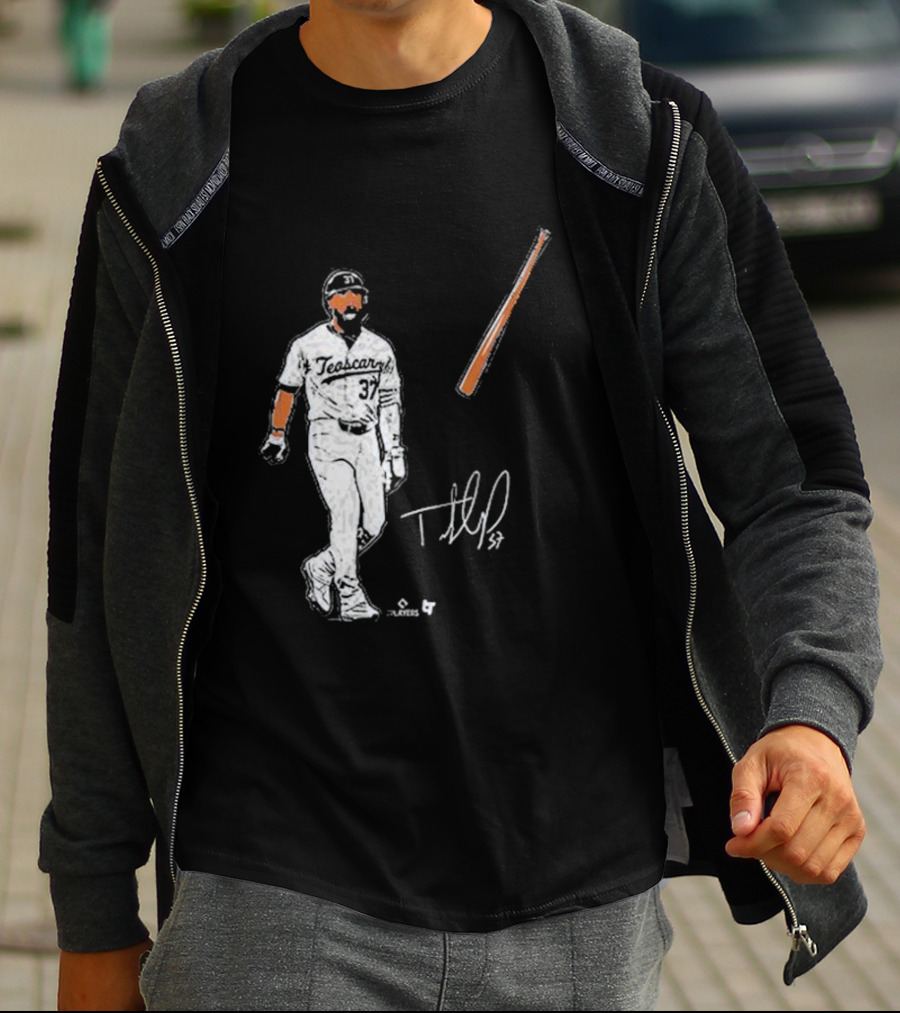 Teoscar Hernandez 37 Baseball Bat Flip Signature Players T-Shirt