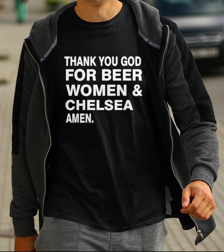 Thank You God For Beer Women Chelsea Amen T-Shirt