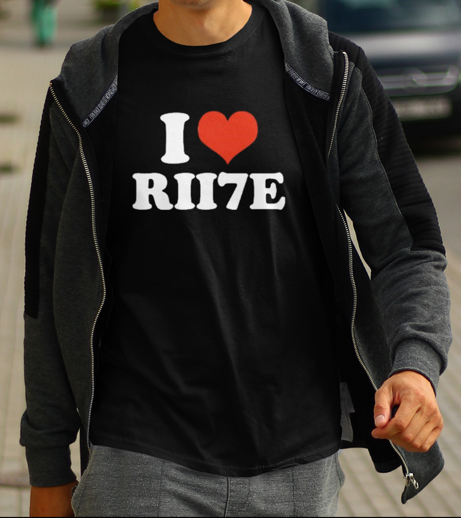 I Heart Rii7e Message T-Shirt