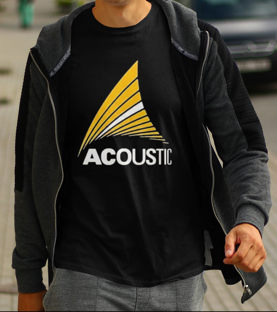 Acoustic Audio Yellow Wave T-Shirt
