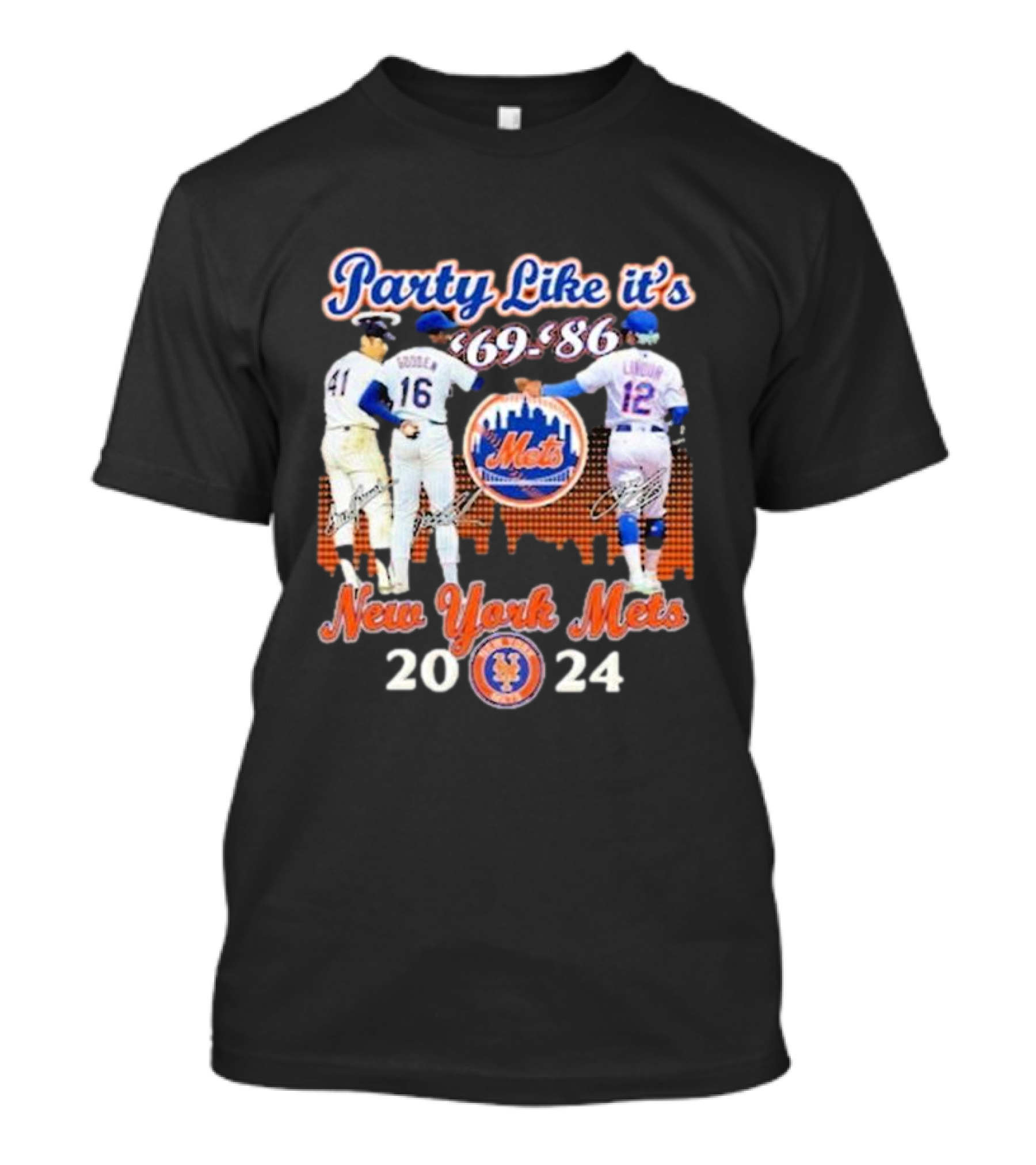 Party Like It’s ’69-’86 New York Mets T-Shirt