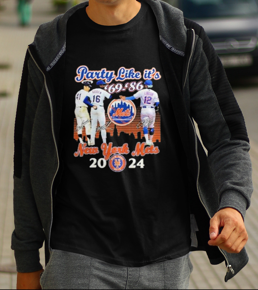 Party Like It’s ’69-’86 New York Mets T-Shirt