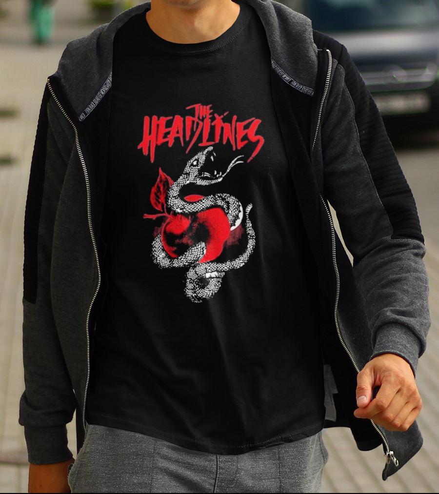 The Headlines Snake And Apple Gatefold T-Shirt