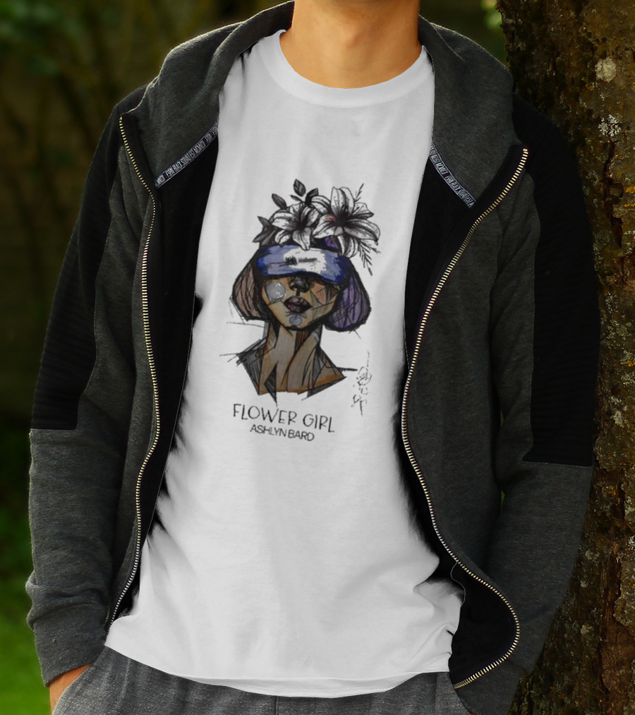 Ashlyn Bard Flower Girl Abstract Floral Headpiece T-Shirt