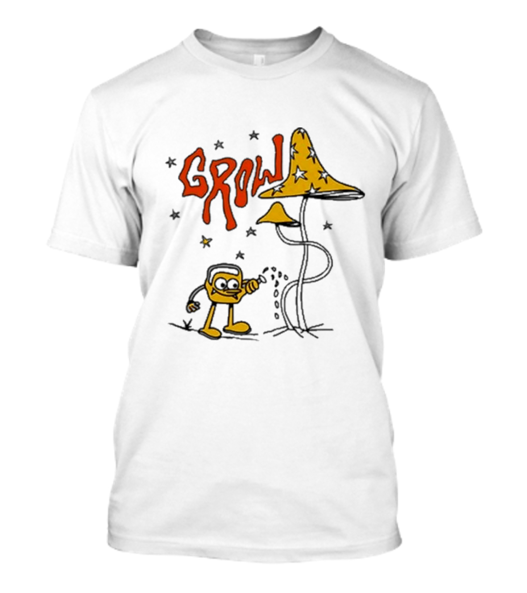 Grow To Grow Stars Mushroom Character Planting T-Shirt