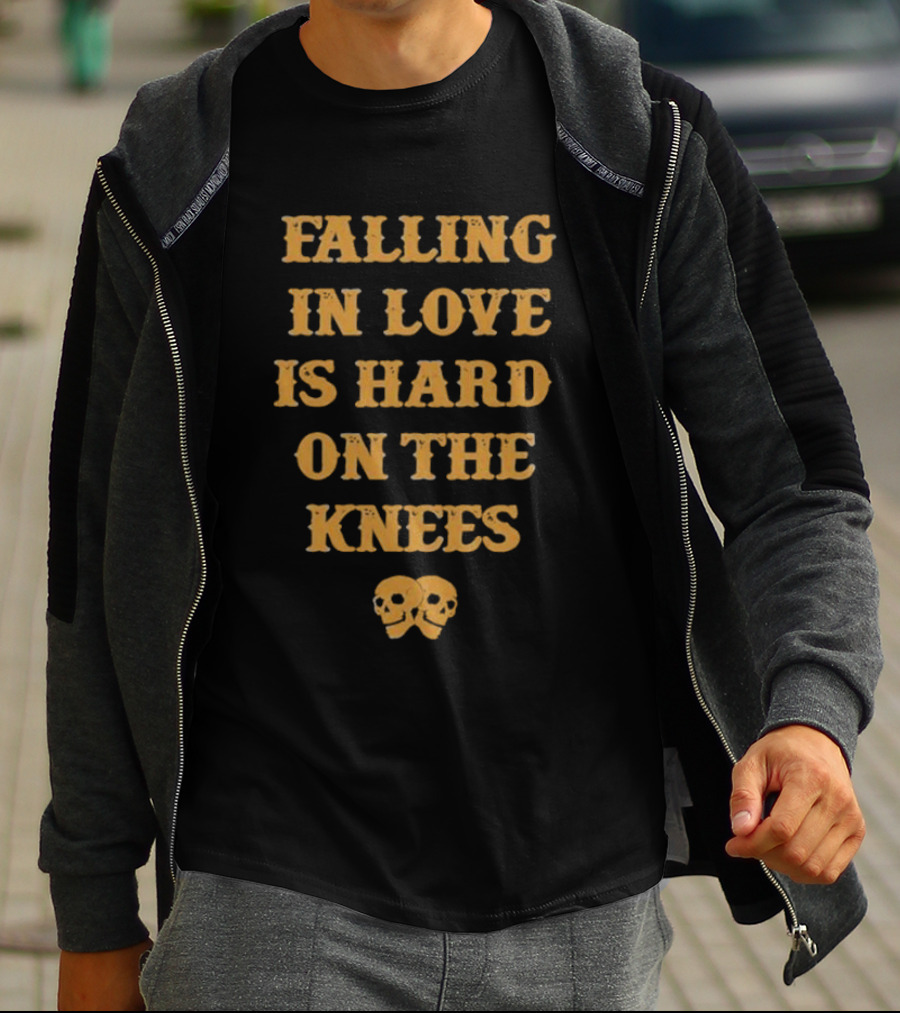 Falling In Love Is Hard On The Knees Aerosmith Skulls T-Shirt