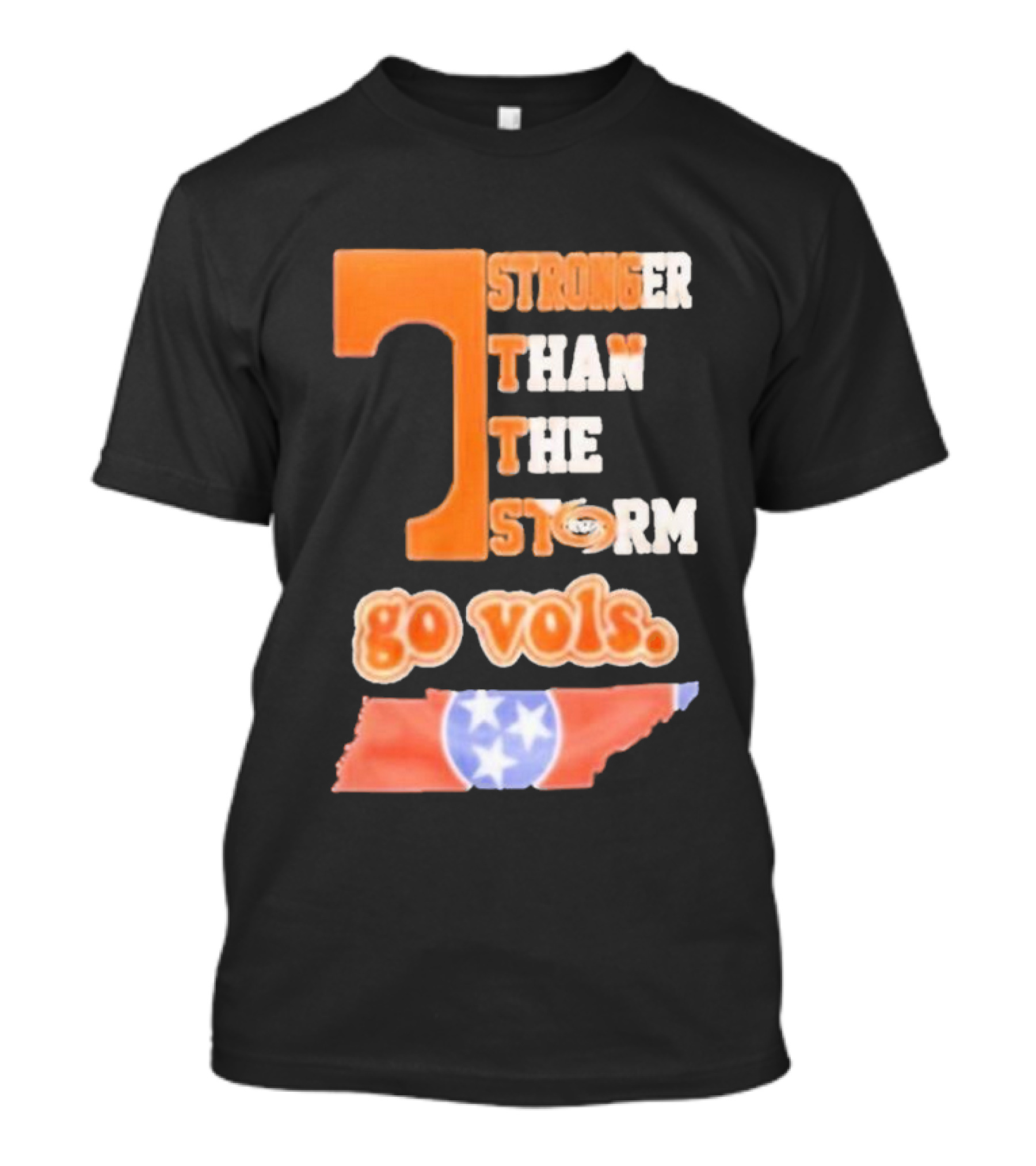 Tennessee Volunteers Stronger Than The Storm Go Vols T-Shirt