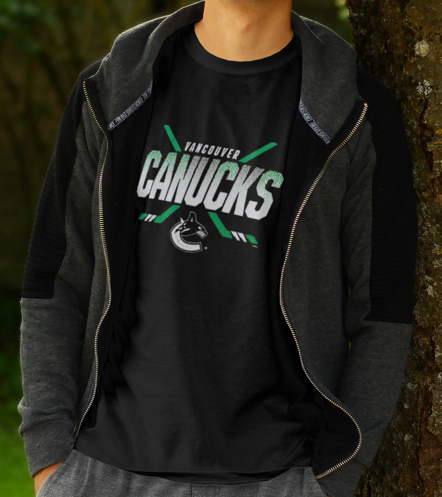 Vancouver Canucks Team Covert Hockey Sticks T-Shirt