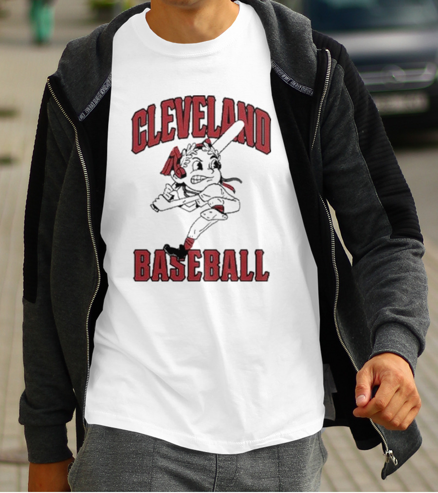 Cleveland Baseball Retro Chief Wahoo Character T-Shirt