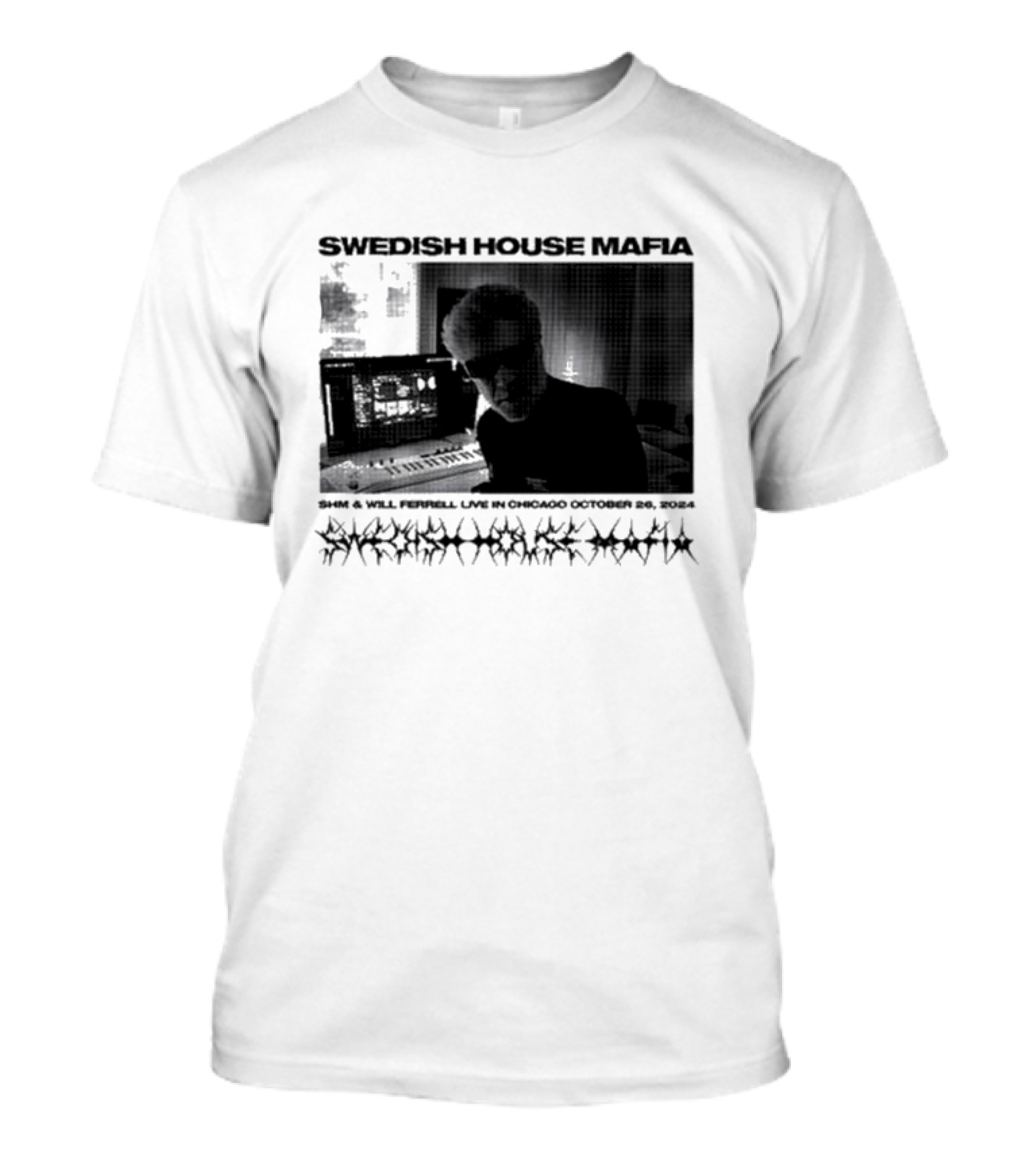 SWEDISH HOUSE MAFIA SHM And WILL FERRELL LIVE IN CHICAGO OCTOBER 26 T-Shirt