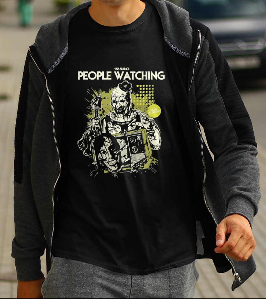 156 Silence People Watching Now Playing Circus T-Shirt