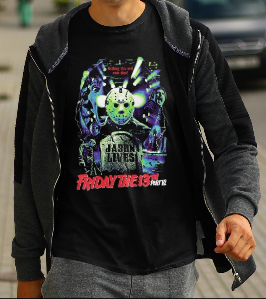 Friday The 13th Part VI Jason Lives Retro Horror T-Shirt