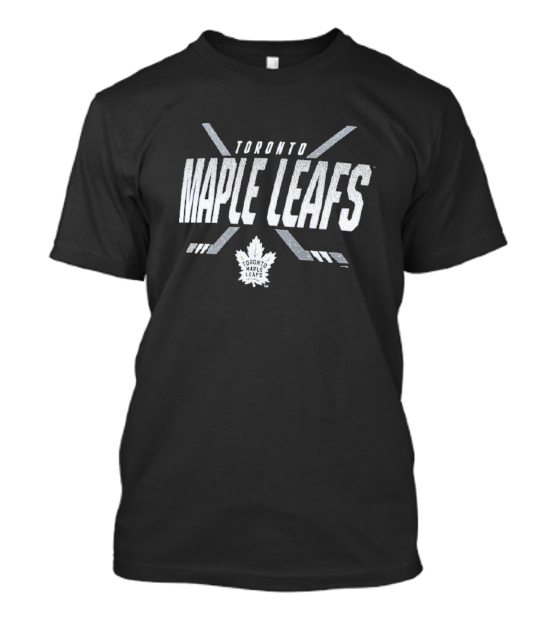 Toronto Maple Leafs Team Covert Maple Leafs Logo Hockey Sticks Emblem T-Shirt