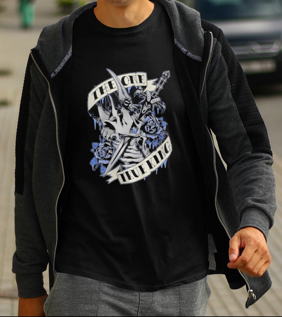 World Of Warcraft Sword And Roses The One True King T-Shirt