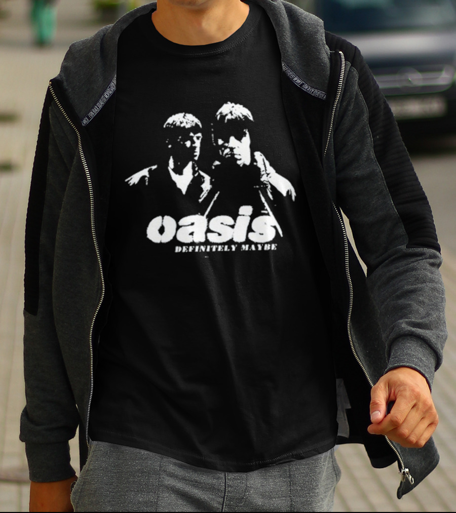Oasis Definitely Maybe Photo Stencil T-Shirt