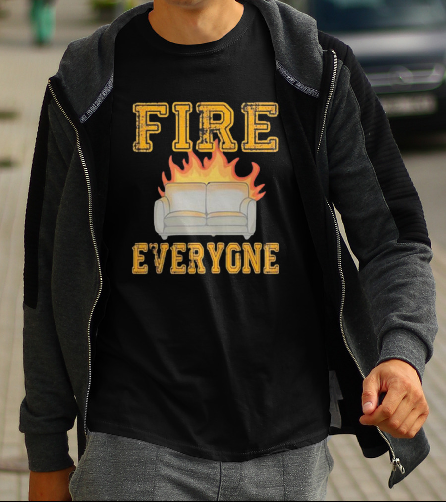 Fire Everyone Couch On Flames T-Shirt