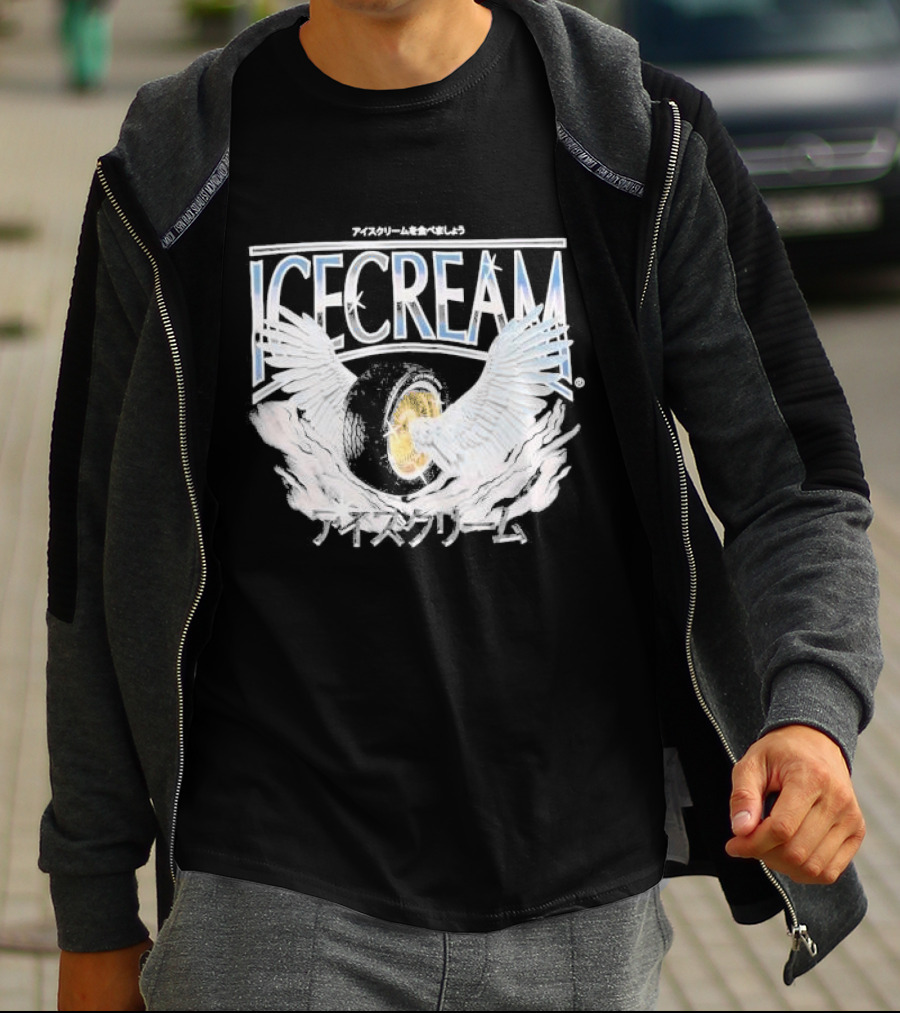 Icecream Heaven Winged Tire T-Shirt