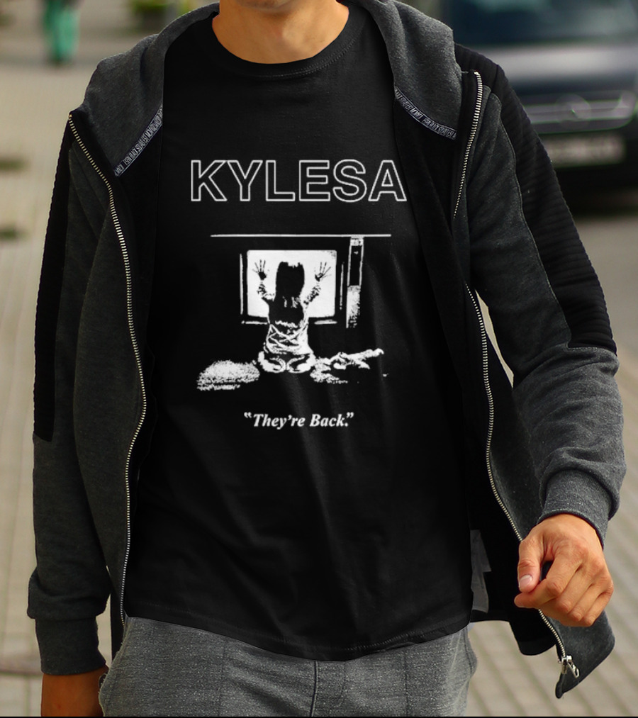 Kylesa They're Back Poltergeist Sitting Girl With Television T-Shirt