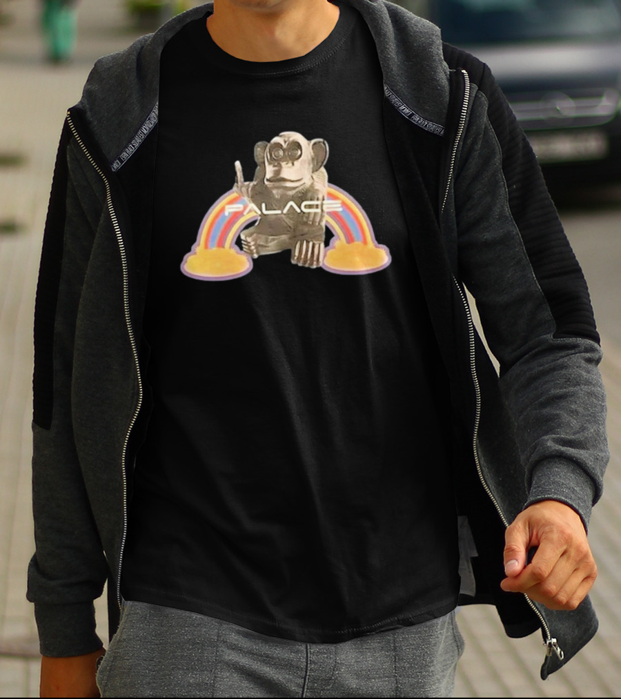 Palace Monkey Rainbow Motif T-Shirt