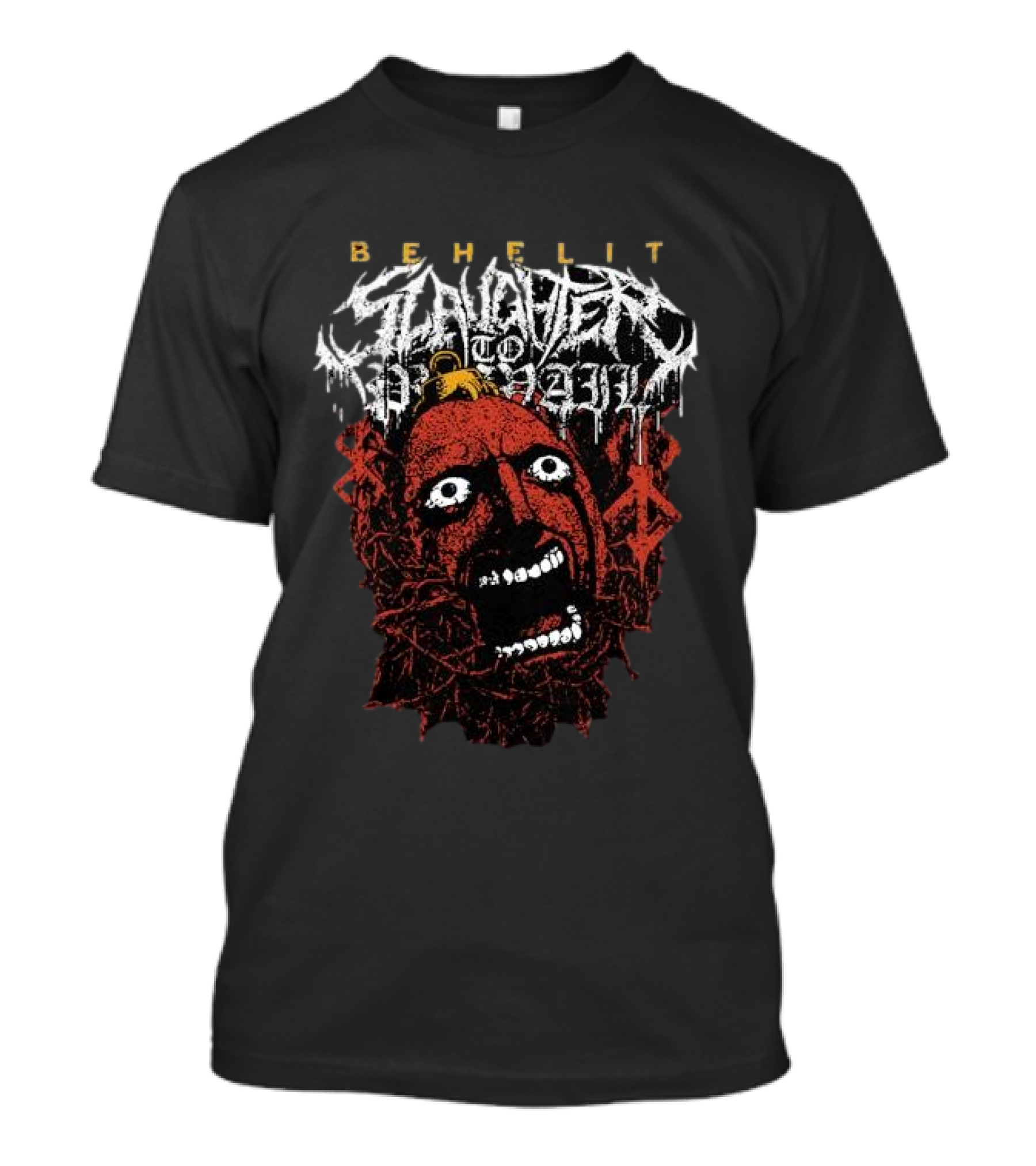 Behelit Slaughter To Prevail Gore Mask T-Shirt