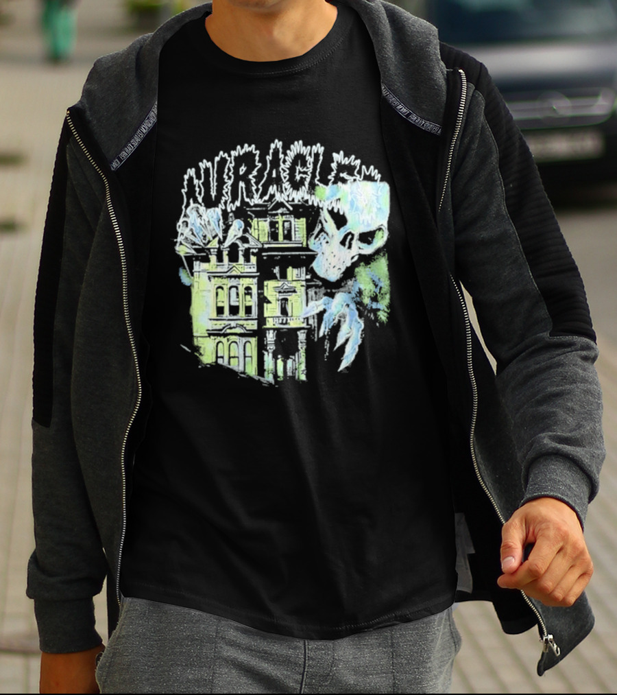 The Auracles Skeleton Haunted House Chris Brown T-Shirt