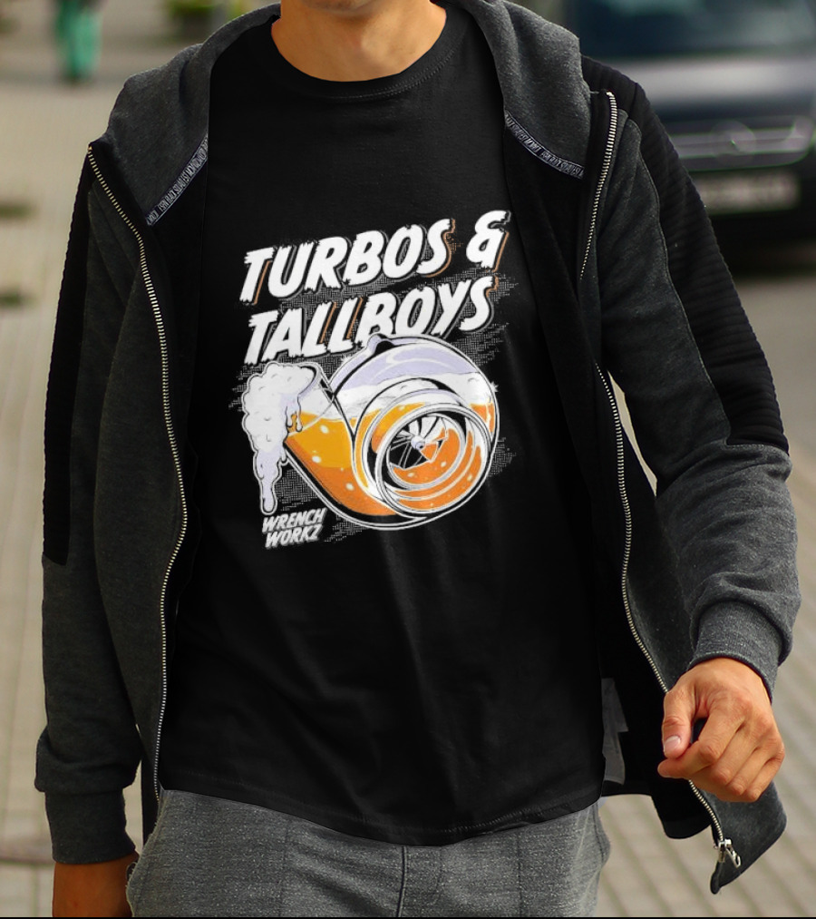 Turbos And Tallboys Wrench Workz Turbocharger Beer Fusion T-Shirt