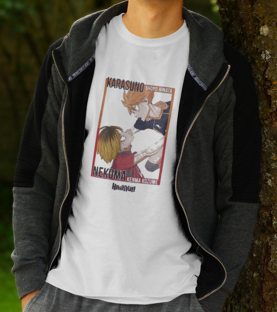 Haikyu Karasuno Shoyo Hinata Nekoma Kenma Kozume Dumpster Battle Duo T-Shirt