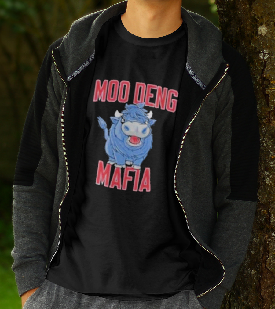 Buffalo Bills Moo Deng Mafia Cartoon Buffalo Collaboration T-Shirt