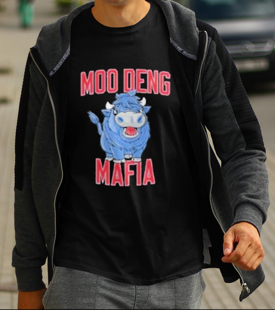 Buffalo Bills Moo Deng Mafia Cartoon Buffalo Collaboration T-Shirt