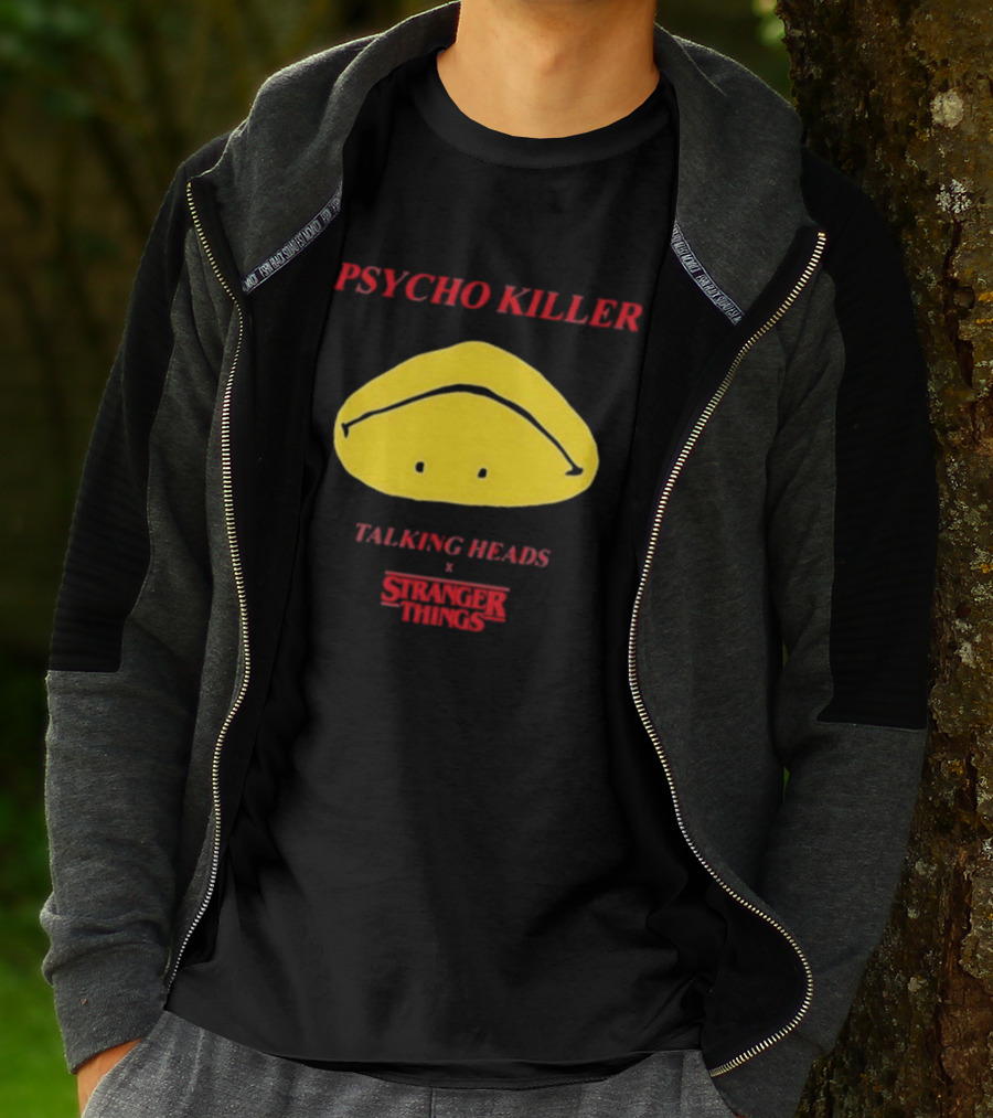 PSYCHO KILLER TALKING HEADS X STRANGER THINGS YELLOW T-Shirt