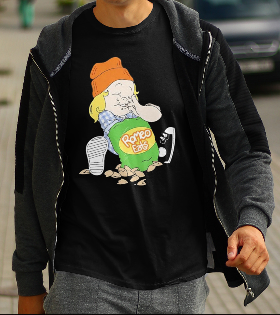 Romeo Eats Almonds Bag Toddler Sneaker Orange Hat T-Shirt