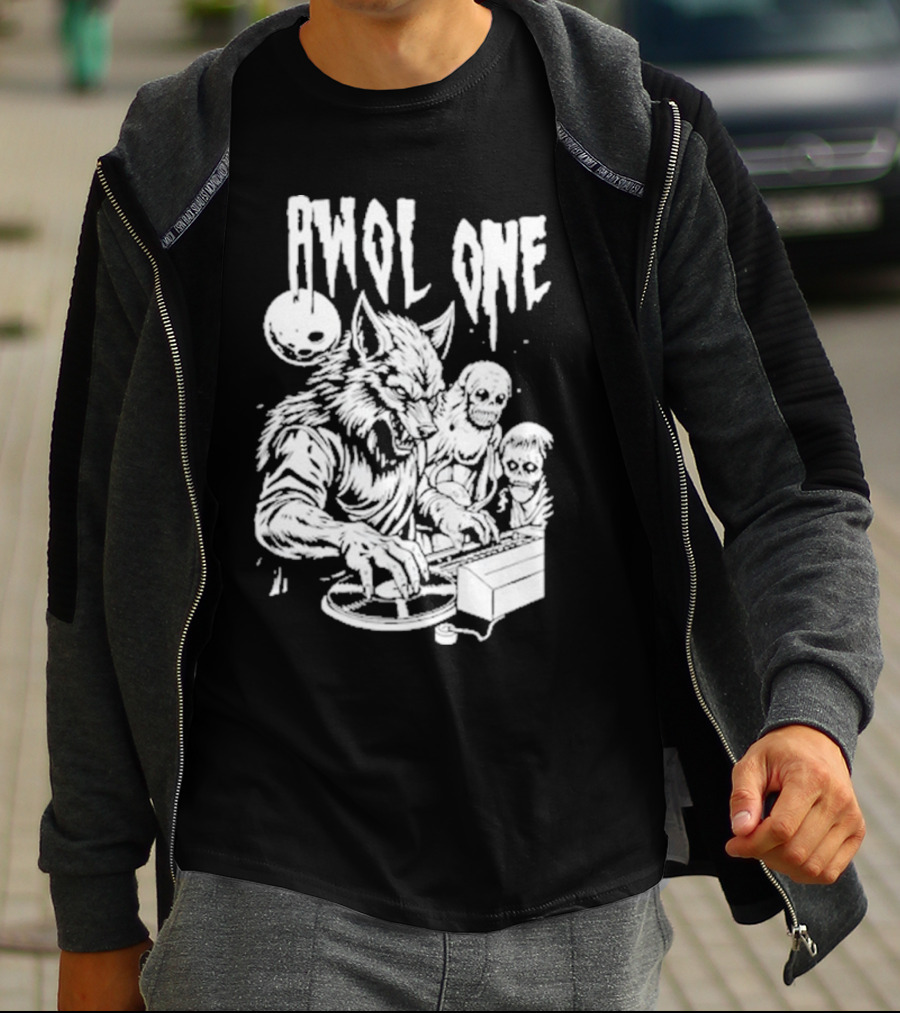 AWOL One Werewolf DJ With Creatures T-Shirt