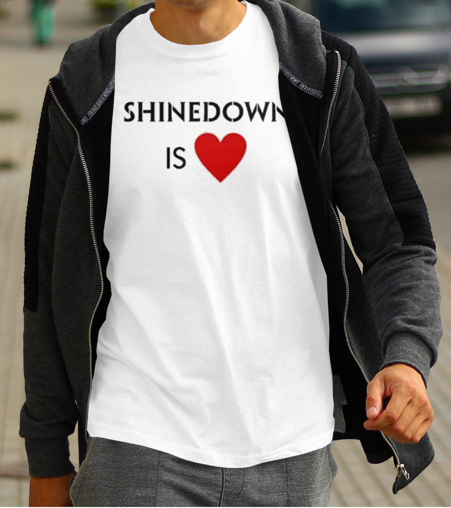 Shinedown Is Heart Shirt Red Love T-Shirt