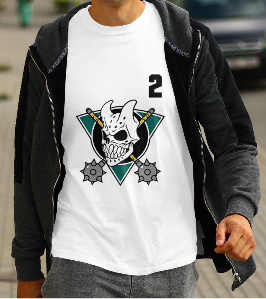 Slaughter To Prevail Hockey Skull Maces Logo 2 T-Shirt