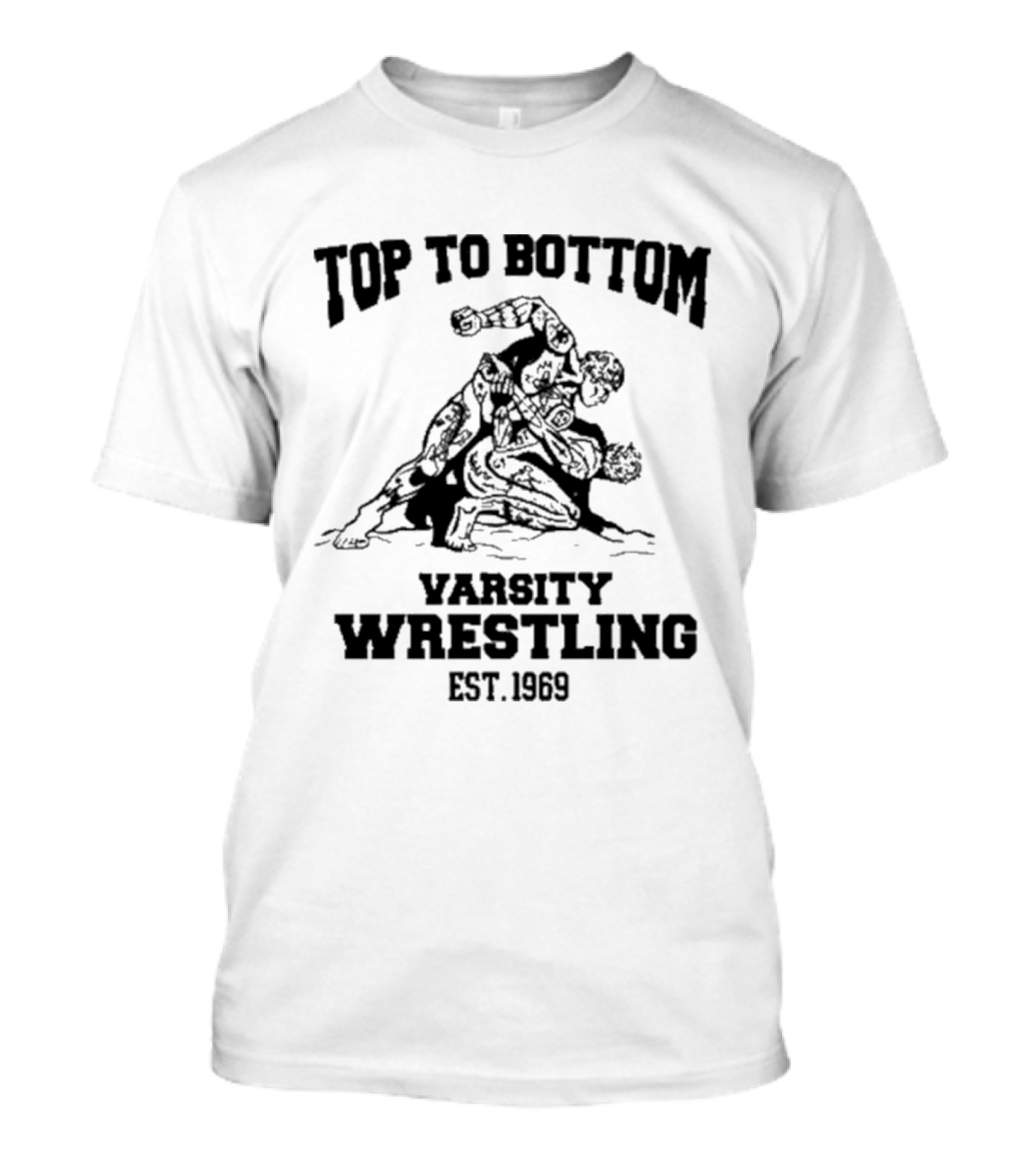 Top To Bottom Varsity Wrestling Est. 1969 Vintage Wrestling T-Shirt