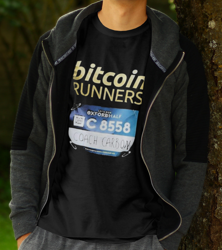 Bitcoin Runners Oxford Half C 8558 Coach Carbon T-Shirt
