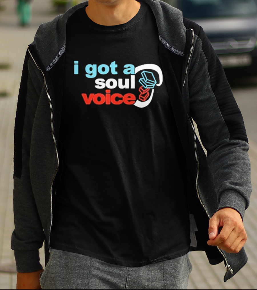 I Got A Soul Voice Cube Headset Red Blue White T-Shirt