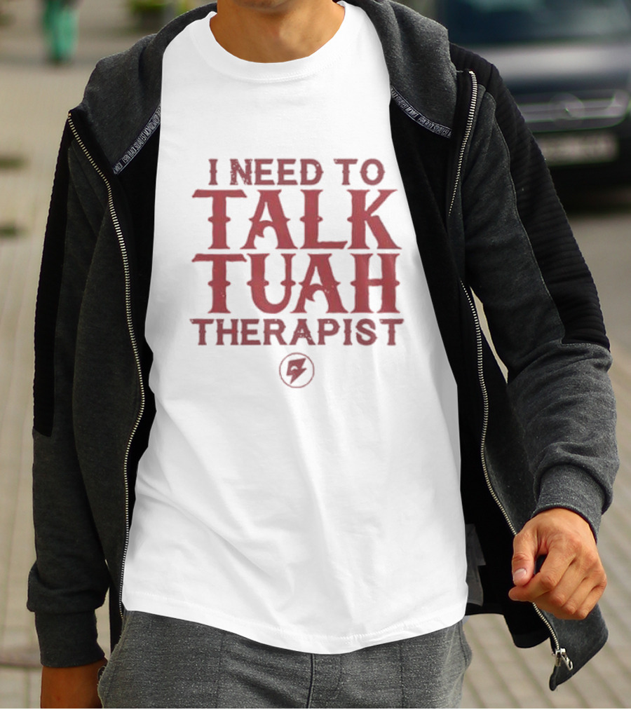 I Need To Talk Tuah Therapist Bolt T-Shirt