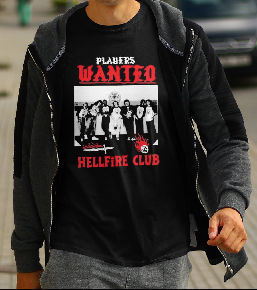 Players Wanted Hellfire Club Stranger Things Iconic Group Photo T-Shirt