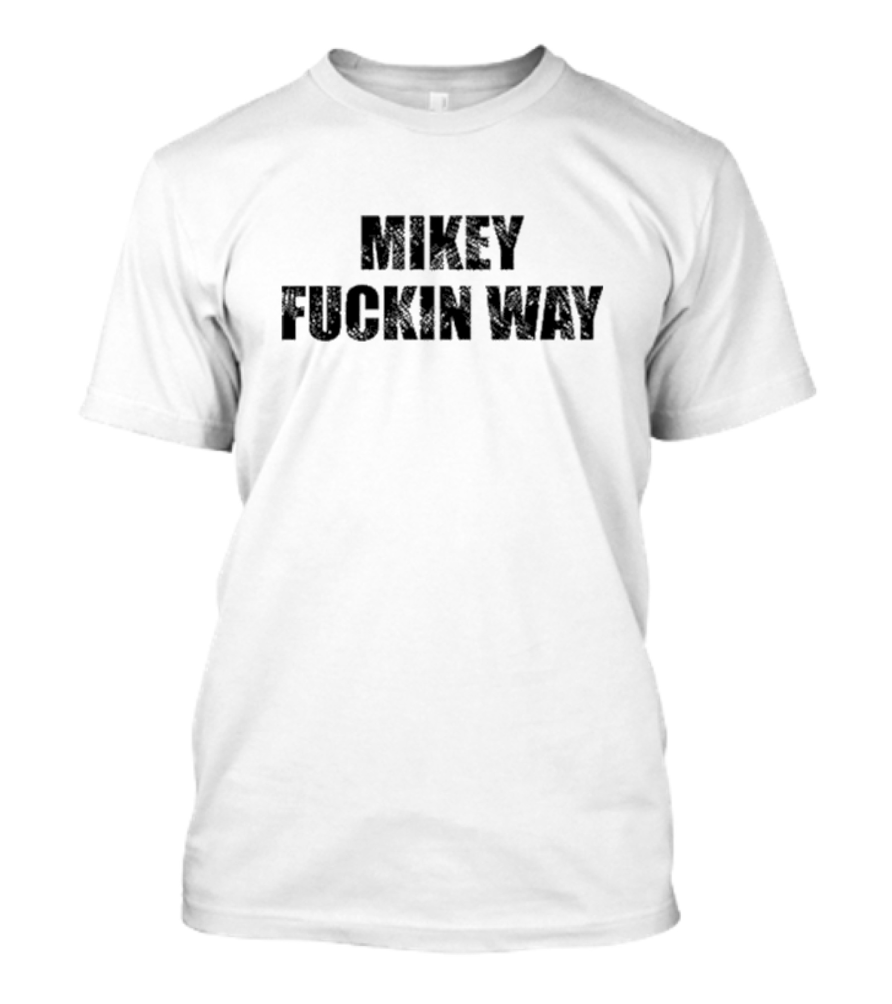 Mikey Fckin Way Text Bold Grunge T-Shirt