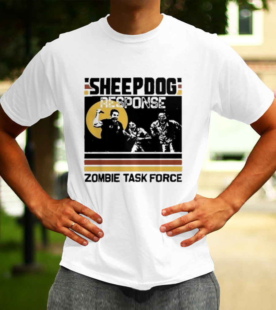 Tim Kennedy Sheepdog Response Zombie Task Force Team Badge T-Shirt