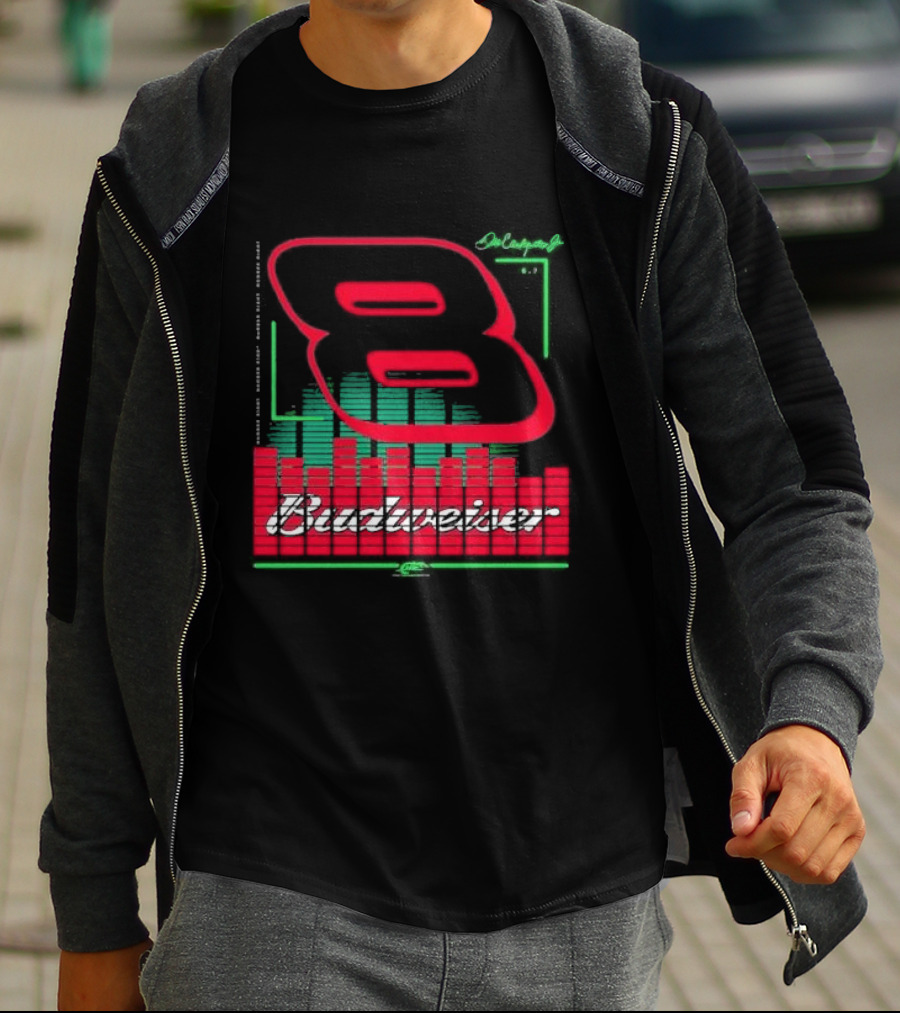 Dale Earnhardt Jr 8 Budweiser Racing Graphics T-Shirt