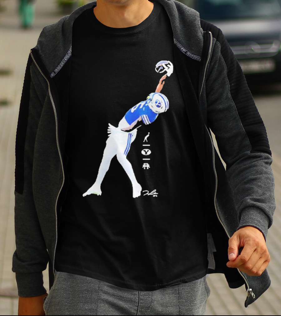 Darius Lassiter BYU Cougars Football Leaping Catch Highlight T-Shirt
