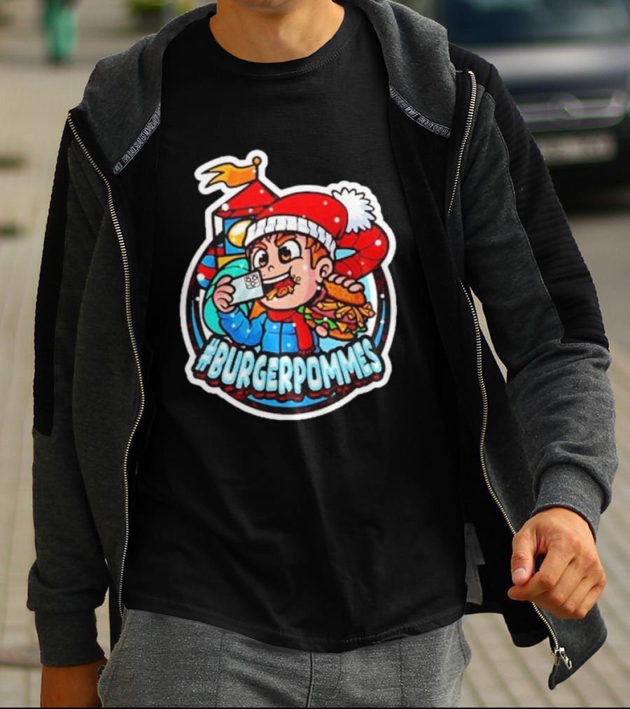 Burgerpommes Lukasbs Christmas T-Shirt