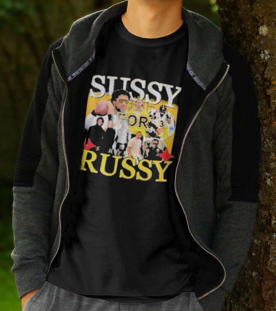 Sussy For Russy Football Photos Collage T-Shirt