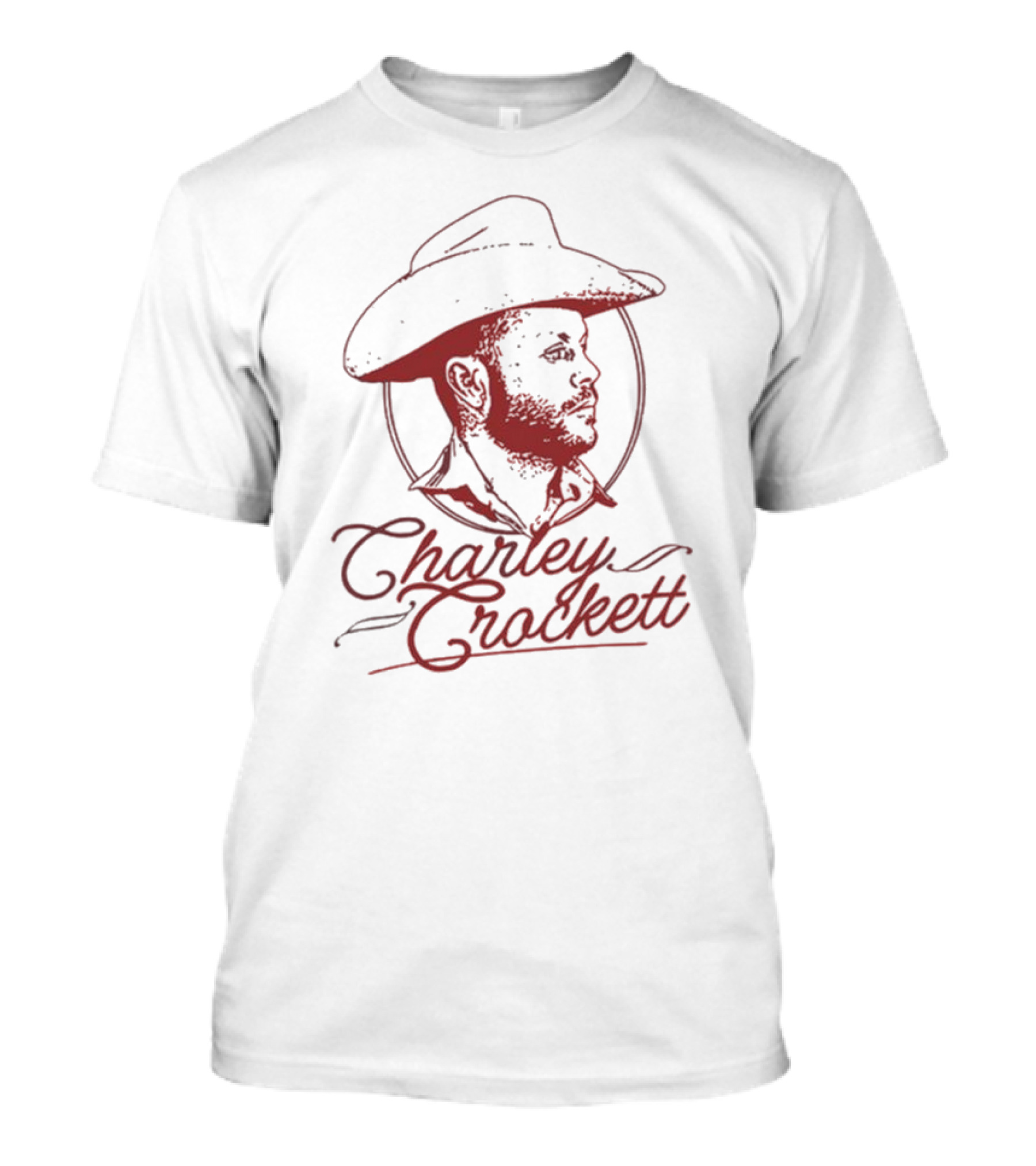 Charley Crockett Western Cowboy Hat Profile T-Shirt