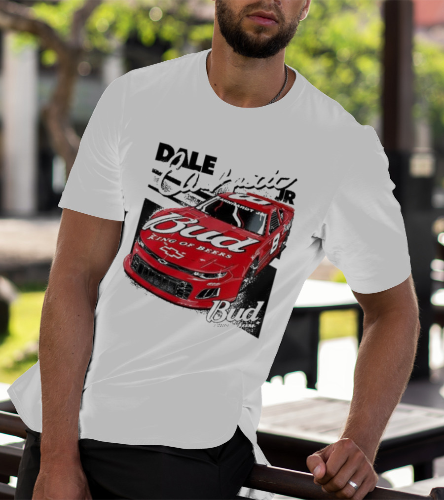 Dale Earnhardt Jr. Bud King Of Beers Chevrolet 9 Racing Car T-Shirt